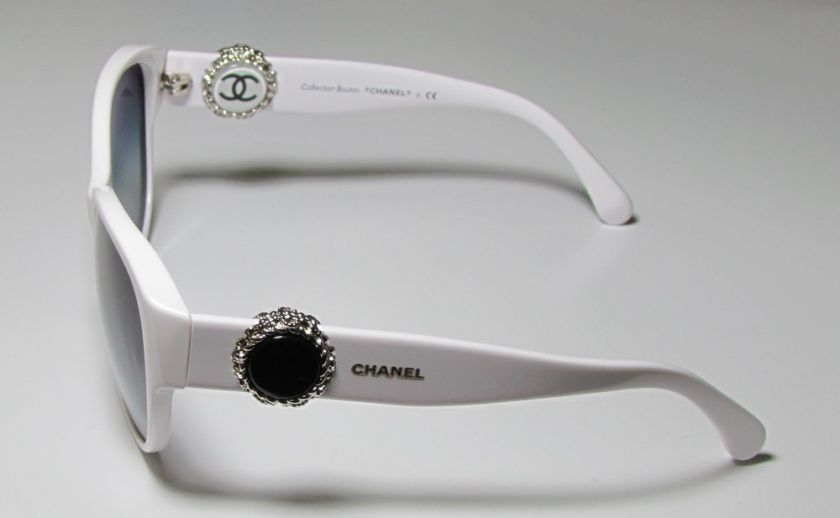 NEW CHANEL 5192 WHITE/GRAY OVERSIZED SUNGLASSES/SHADES SUNNIES PODIUM 