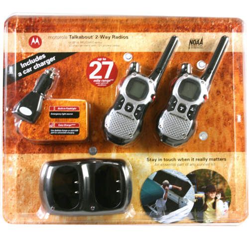 NEW Motorola MJ271R 2 Way 27 Mile Radio Talkabout 2 PK  