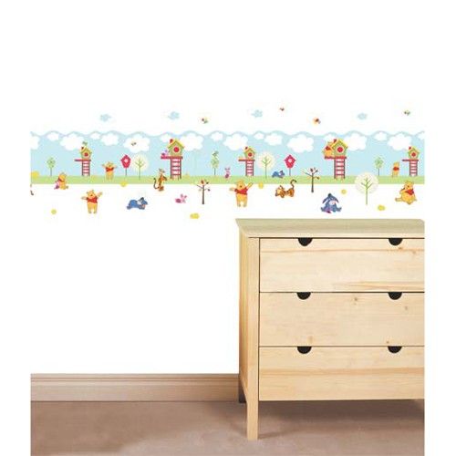 WINNIE THE POOH BUILD A WALLPAPER BORDER + 108 STICKERS  