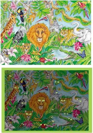 Childrens Kids Child 100 Piece pc Jigsaw Puzzle Jungle 010563006586 