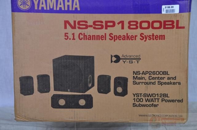   NS SP1800BL 5.1 Channel Home Theater Speaker System Rtl $199  