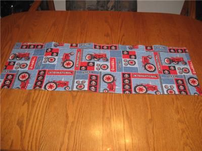 Handmade Table Runner tractor farm Boys Room dresser  