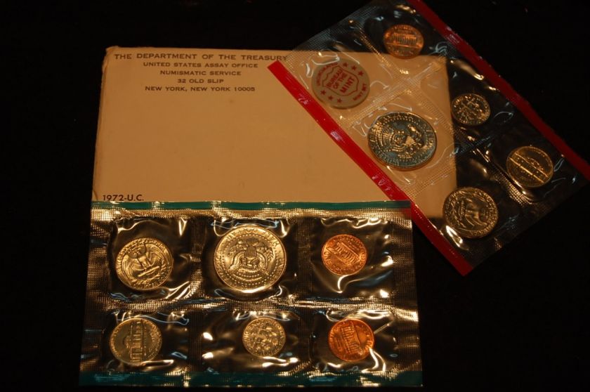 1972 US MINT Uncirculated Set With John F Kennedy Half Dollar  