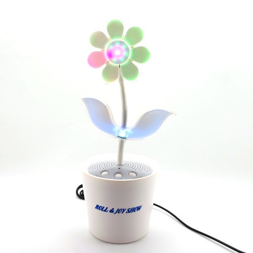 Sound Activated Music Dancing Flower Stereo Speaker  