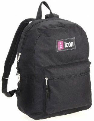 iCON 15.6in BLACK NYLON LAPTOP BACKPACK COMPUTER BAG, Model BKPK731 