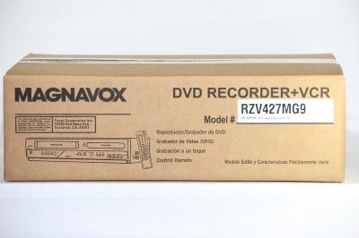 Magnavox ZV427MG9 DVD Recorder VCR Combo Player VHS to DVD, DVD to VHS 