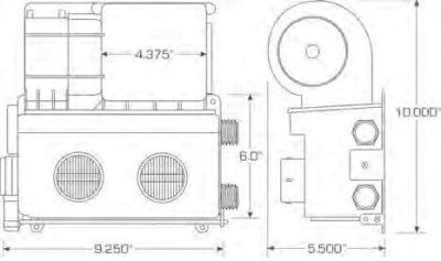 Gen II Heater with Defrost and Servo Door Control + Three Knob Control 