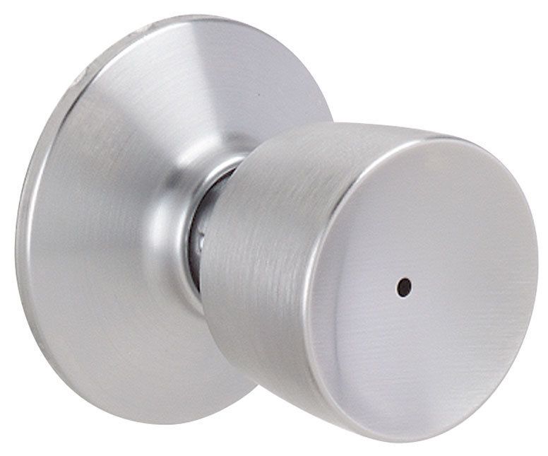 Schlage F40BEL626 Satin Chrome Bell Privacy Door Knob Set  