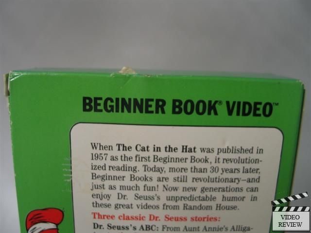 Dr. Seusss ABC VHS Beginner Book Video  