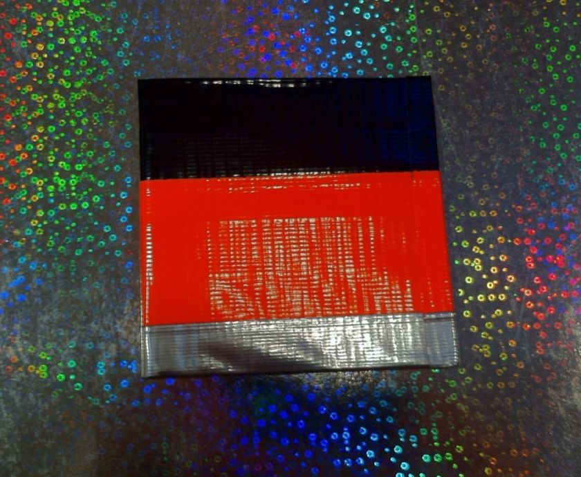 Duct Duck Tape Wallet Black Silver Orange  