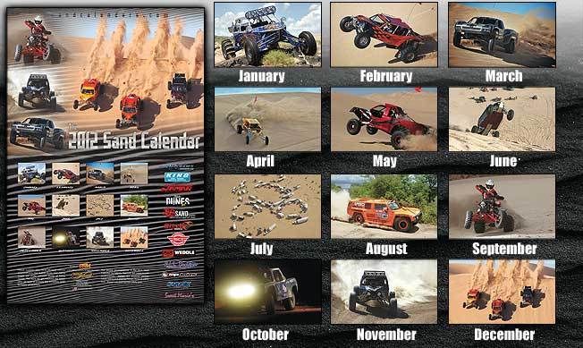 2012 SAND CALENDAR, SAND CAR, DUNE BUGGY, GLAMIS PHOTOS  