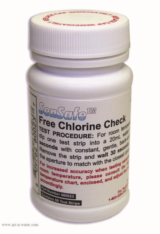   Free Chlorine Water Test Kit Easy to read chart   Bottle of 50 tests