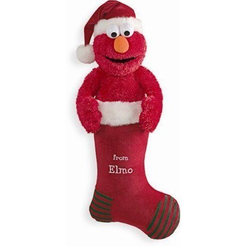 GUND Sesame Street ELMO Singing & Talking Stocking New  