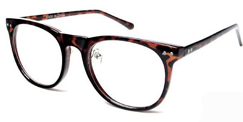 Retro 80s Vintage silver stud eyeglass Frames Wear 8co  