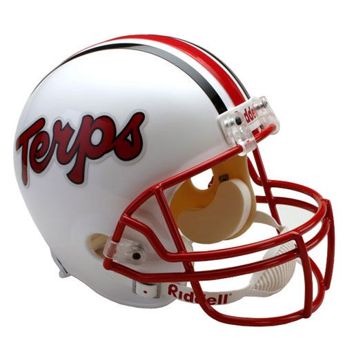 NEW MARYLAND TERPS NCAA FULL SIZE FOOTBALL HELMET  