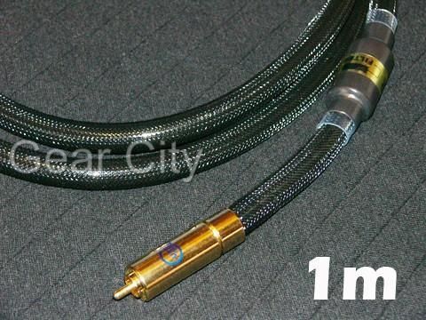 1M 3FT Digital Audio Coaxial OFC Cable RCA Plug Filter Subwoofer Hi Fi 