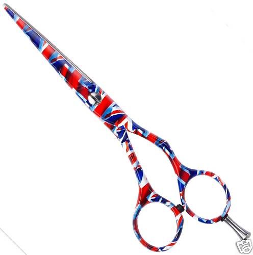 Dovo Funky Patriot Print 5.5 Off Set Hair Scissors  