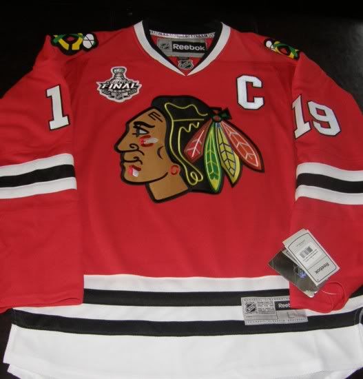 JONATHAN TOEWS SIGNED 2010 CUP Blackhawks JERSEY JSA  