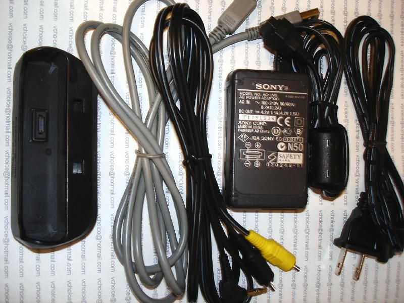 SONY DSC T3 Cradle UC TC AC Adapter USB & AV Cord  