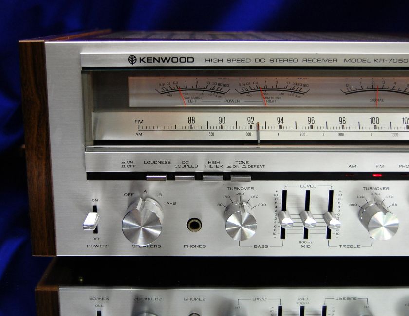 Electronically RESTORED Kenwood KR 7050 Stereo Receiver 80 WPC  