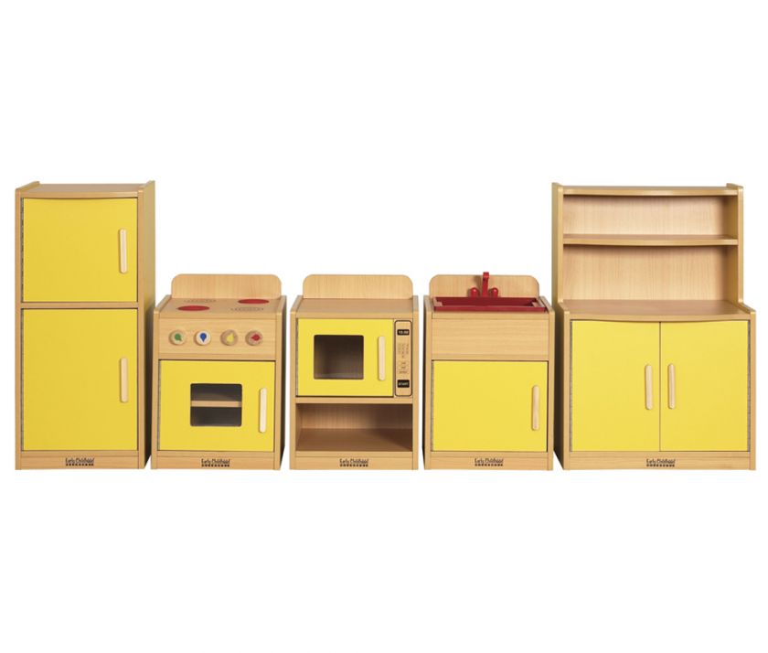 Ecr4kids Play Kitchen CE 5 piece set in Yellow  