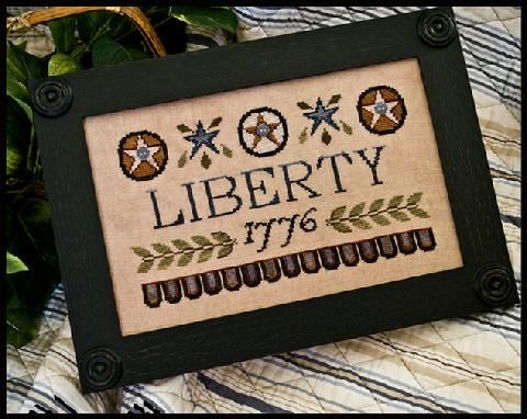 Little House Needleworks Liberty cross stitch pattern  