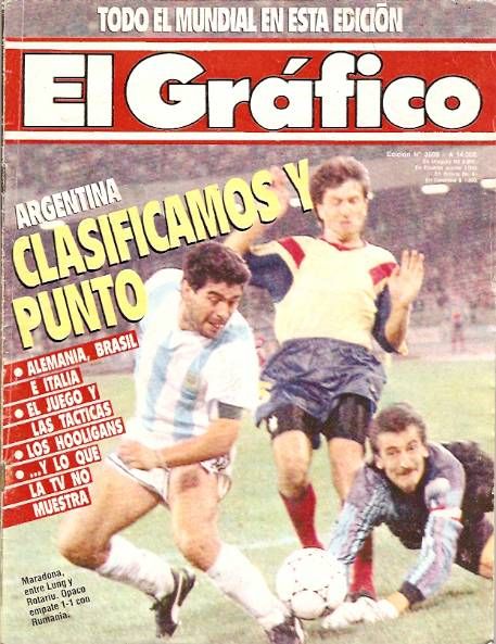 SOCCER WORLD CUP 1990 Magazine ARGENTINA Vs Romania  