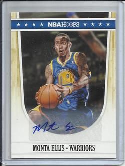 Monta Ellis 11/12 NBA Hoops Autograph  