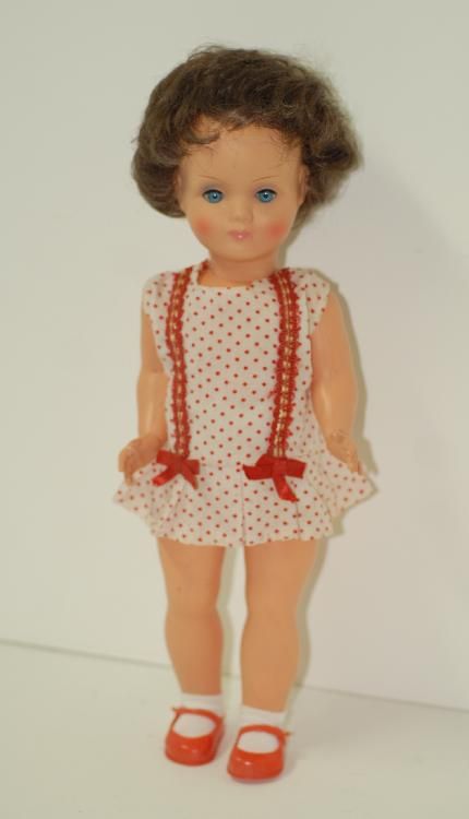 Hard Plastic 15 Strung Italian Doll Original Outfit  