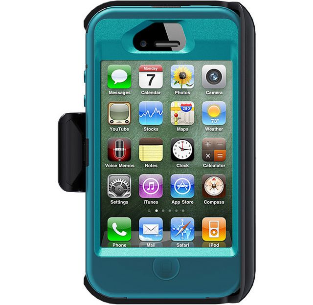 OtterBox Defender Case iPhone 4 4S Light Teal/Deep Teal New In Retail 