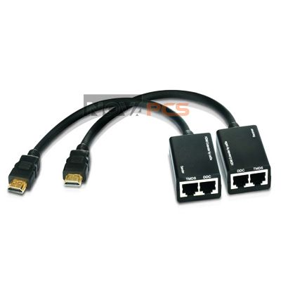 HDMI DVI Cat5 Cat 5/6 UTP AV Extender Balun Repeater  