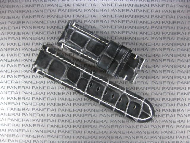 24mm ELITE Leather Deployment Band Strap for PANERAI 24  