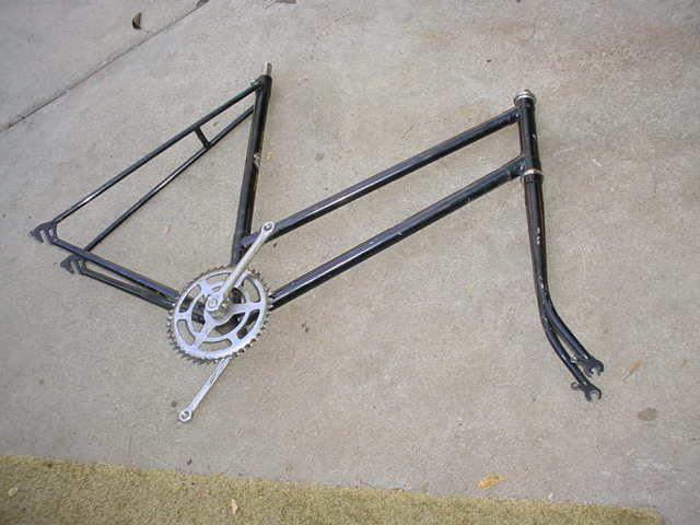 TRIUMPH BICYCLE FRAME & PARTS GIRLS VINTAGE COOL BLACK  