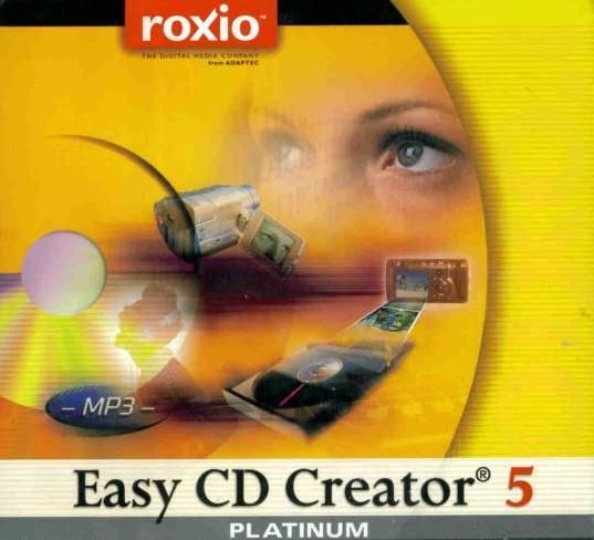 Easy CD Creator 5 Platinum + Manual PC CD software  