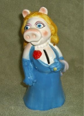 Miss Piggy Muppets Sesame Street Coin Piggy Bank  