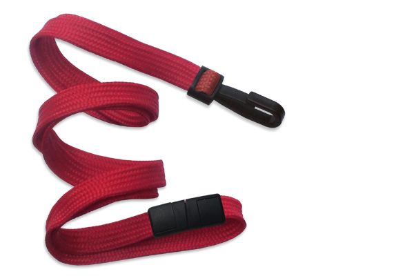   Breakaway Red Lanyard W/ Narrow Plastic No Twist Hook 2137 4110  