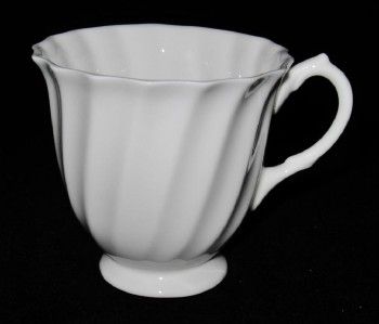 Royal Doulton WHITE SWIRL SCALLOPED Demitasse Cup RD27  