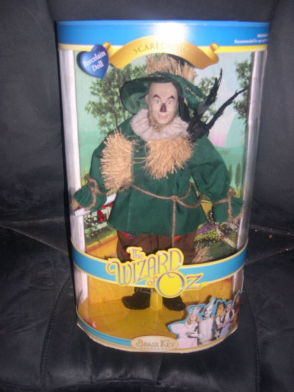 Wizard of Oz Scarecrow Porcelain Doll MIB  