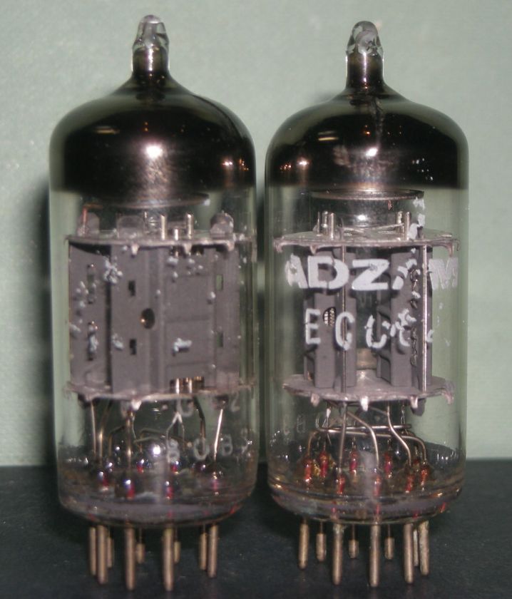 ECC82   PAIR (ADZAM) MULLARD TRIODES, TST NOS, SAME CODE, 12AU7  