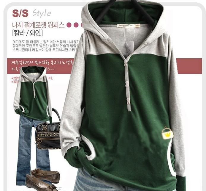 Womens Tops Casual Hoodie Hoody Outerwear Button Pocket  