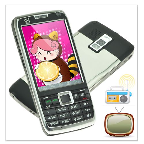   unlocked dual sim quad bands tv touch russian key cell phone e71 black