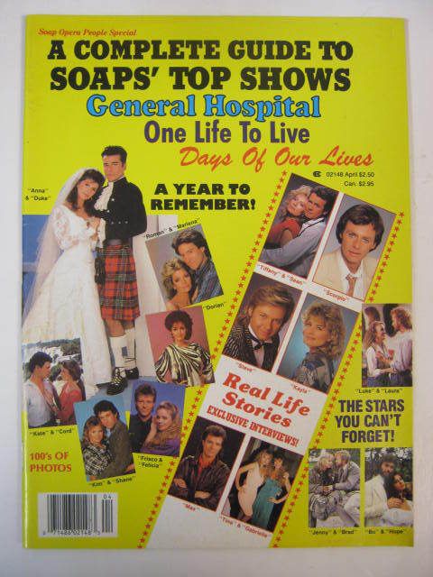 SOAP OPERA PEOPLE SPECIAL 1988 APRIL GH DOOL OLTL  