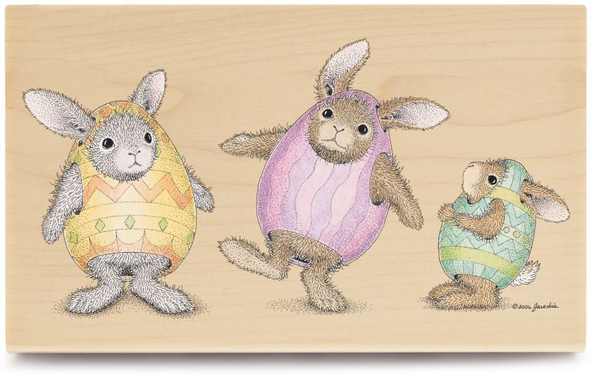 Eggcellent House Mouse Mounted Rubber Stamp HMVR 1007  