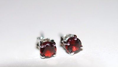 Wholesale Lot 100 Sterling Silver Garnet .925 Earrings  