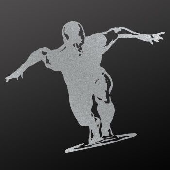 Vinyl Decal Sticker Silver Surfer Surfboard Surf ZK3W8  