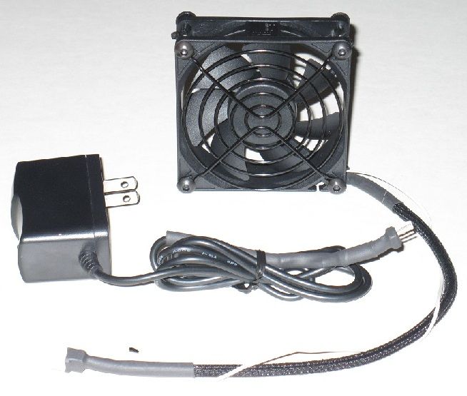 AV Cabinet Cooling Fan System   1 speed controlled fan  