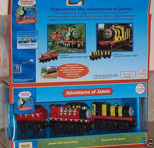 THOMAS & FRIENDS ADVENTURES OF JAMES WOODEN RAILWAY NIB  