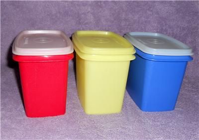 Tupperware PRIMARY COLORS 6 Piece Storage Set  