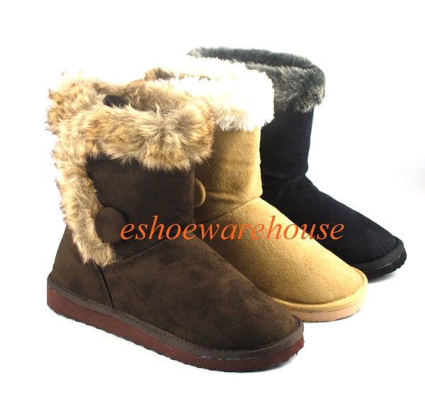   Fur Trim Comfy Cozy Cutie Yong Urban Flat Low Mid Calf Boots  