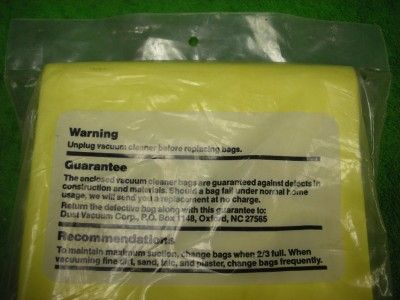   MINUTEMAN CASTEX PORTAPACK UPRIGHT VACUUM CLEANER BAG BAGS LOT  